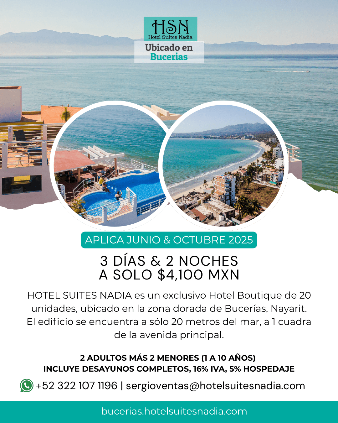 HOTEL SUITES NADIA PUERTO BUCERÍAS-PROMOCIÓN-2